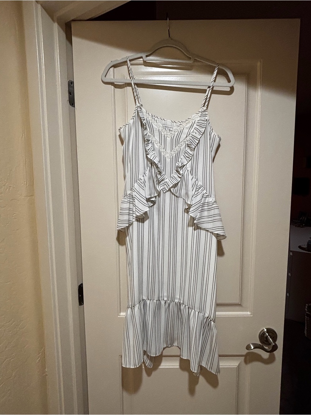 Rebecca Minkoff White Dress with Black Trim